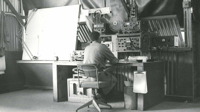 ARDF Section Air-Ground communications and Plotting Board Jan 1969.