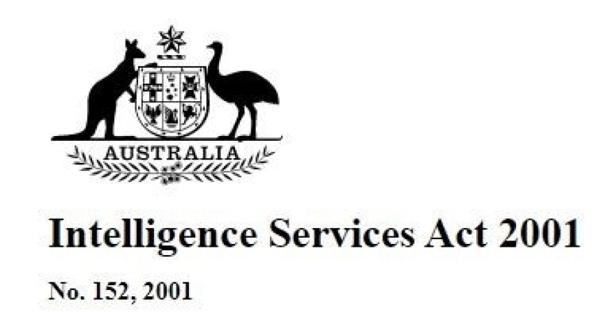 Intelligence Services Act 2001, No. 152, 2001 (front page of document) 