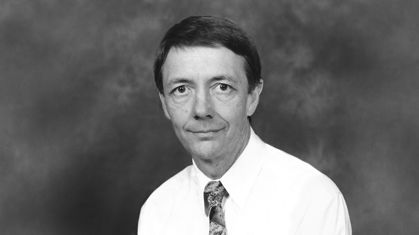 Black and white image of Director DSD, Martin Brady AO.