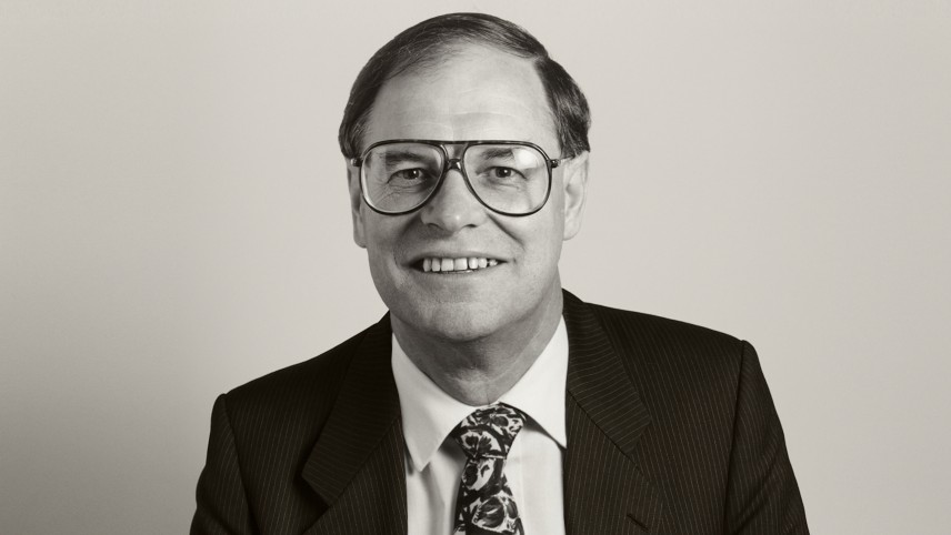 Black and white image of Director DSD, Ron Bonighton AM. 