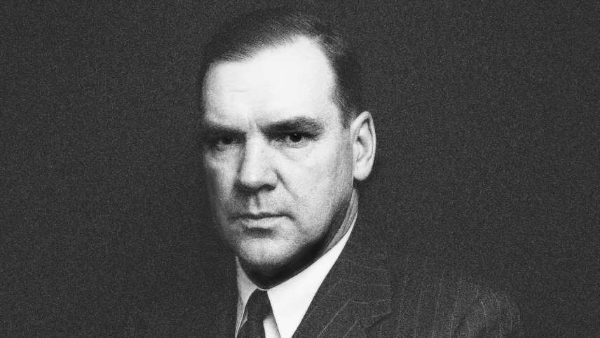 Black and white photo of Director DSB, Ralph Thompson’s face, in a professional headshot. 