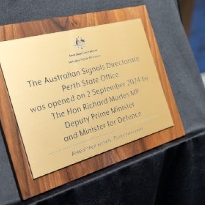 The Australian Signals Directorate Perth State Office was opened on 2 September 2024 by The Hon Richard Marles MP, Deputy Prime Minister and Minster for Defence.